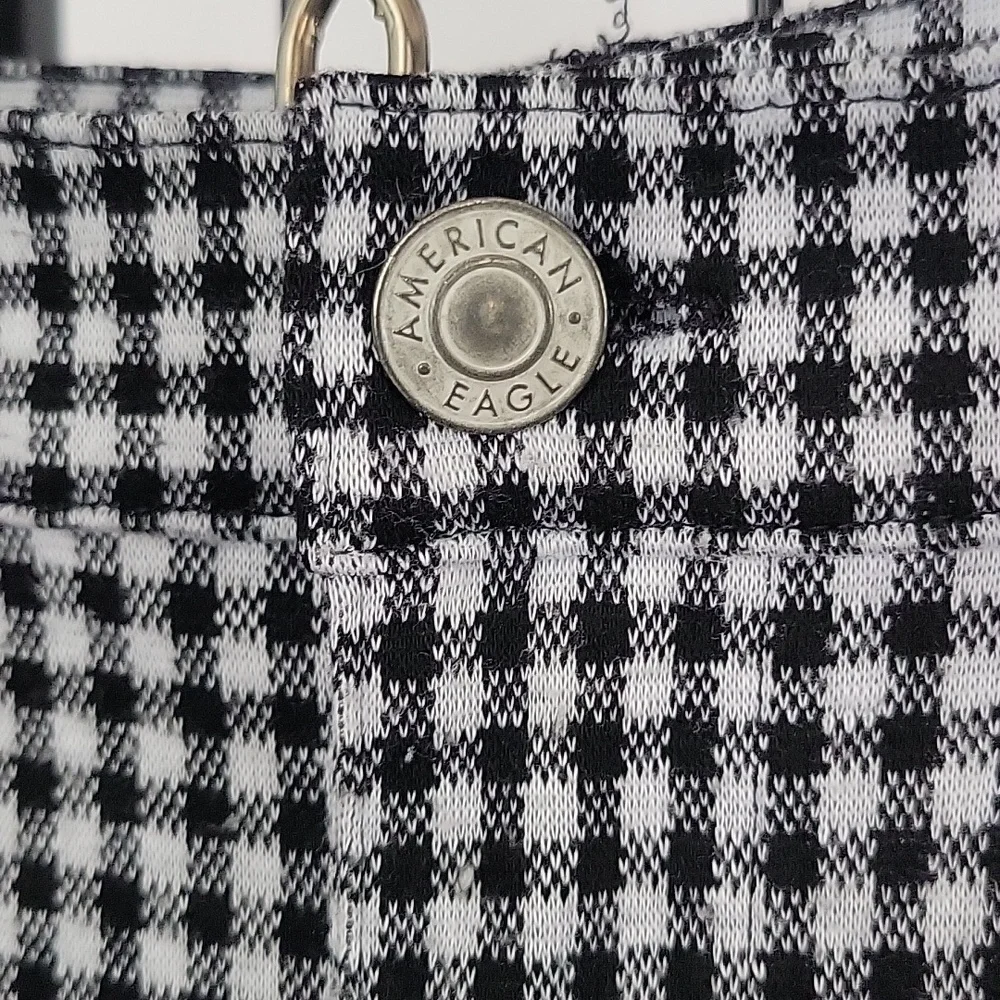 American Eagle Pants, 6, Black/White Checker. - Picture 2 of 13